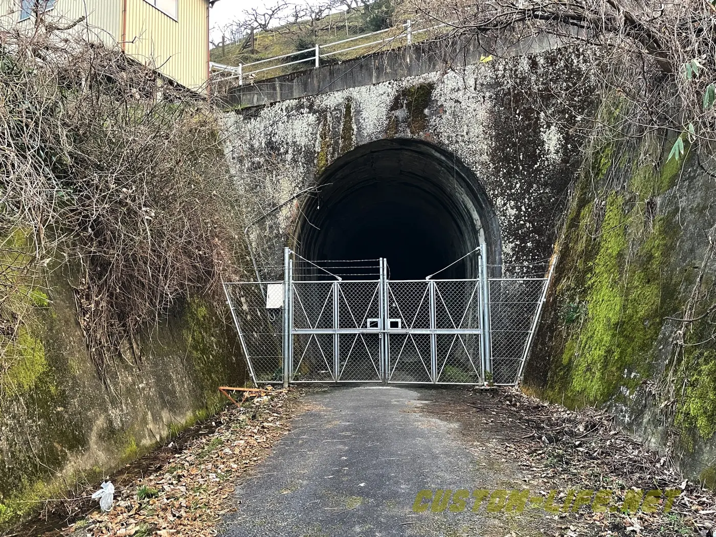 幻の五新鉄道にある 生子トンネル からバス停跡を巡る カスタムライフ 廃墟心霊秘境スポット凸部