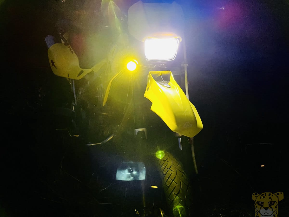 Motorcycle foglight install 07
