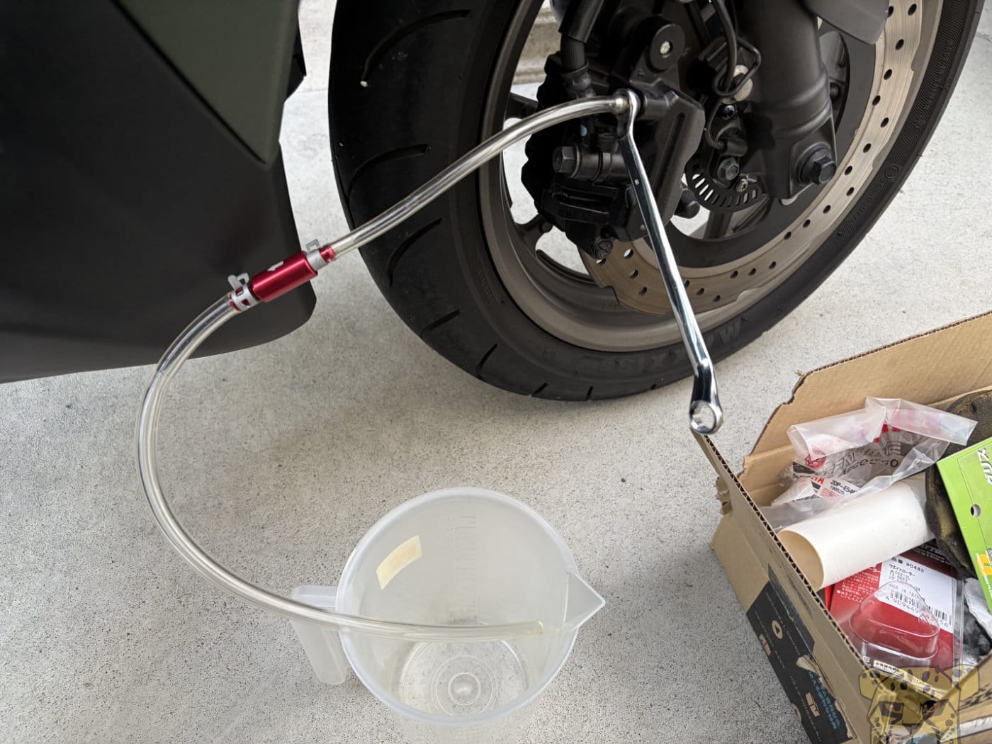 Xforce nmax brakefluidreplacement 3